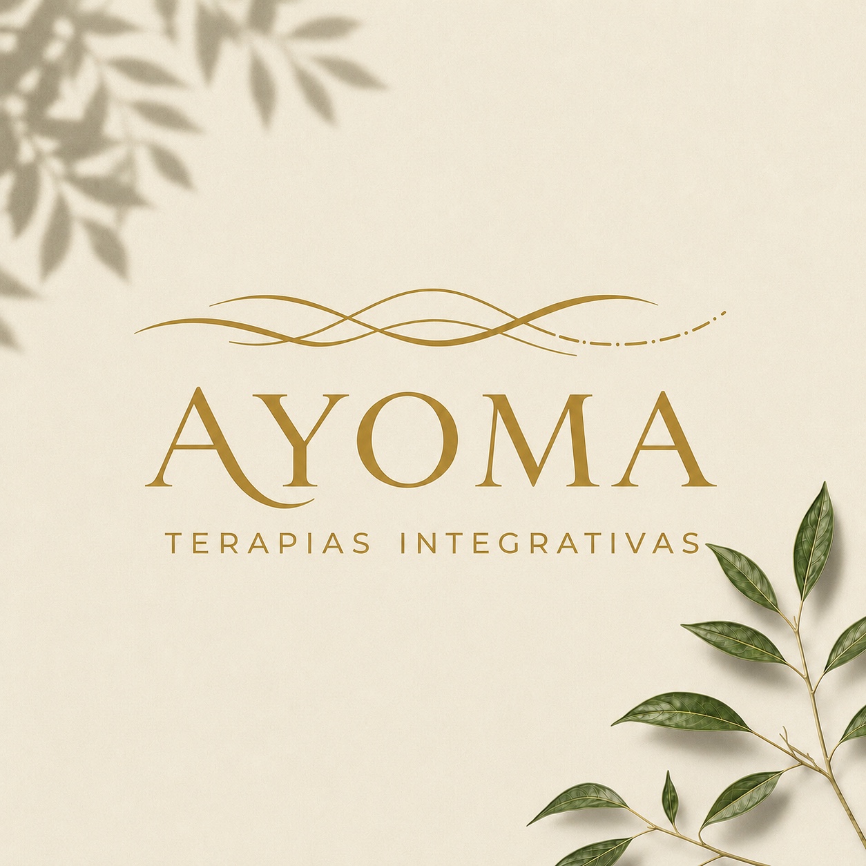 Composição AYOMA em fundo branco leitoso